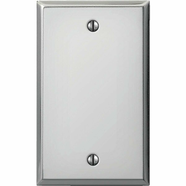 Amerelle 1-Gang Standard Stamped Steel Blank Wall Plate, Polished Chrome C983BCH